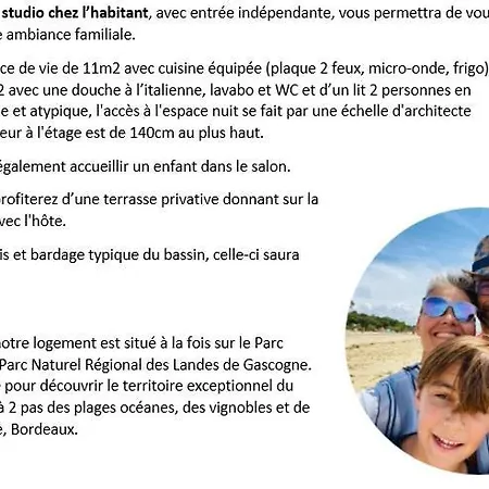 Casa vacanze L'annexe Le Teich